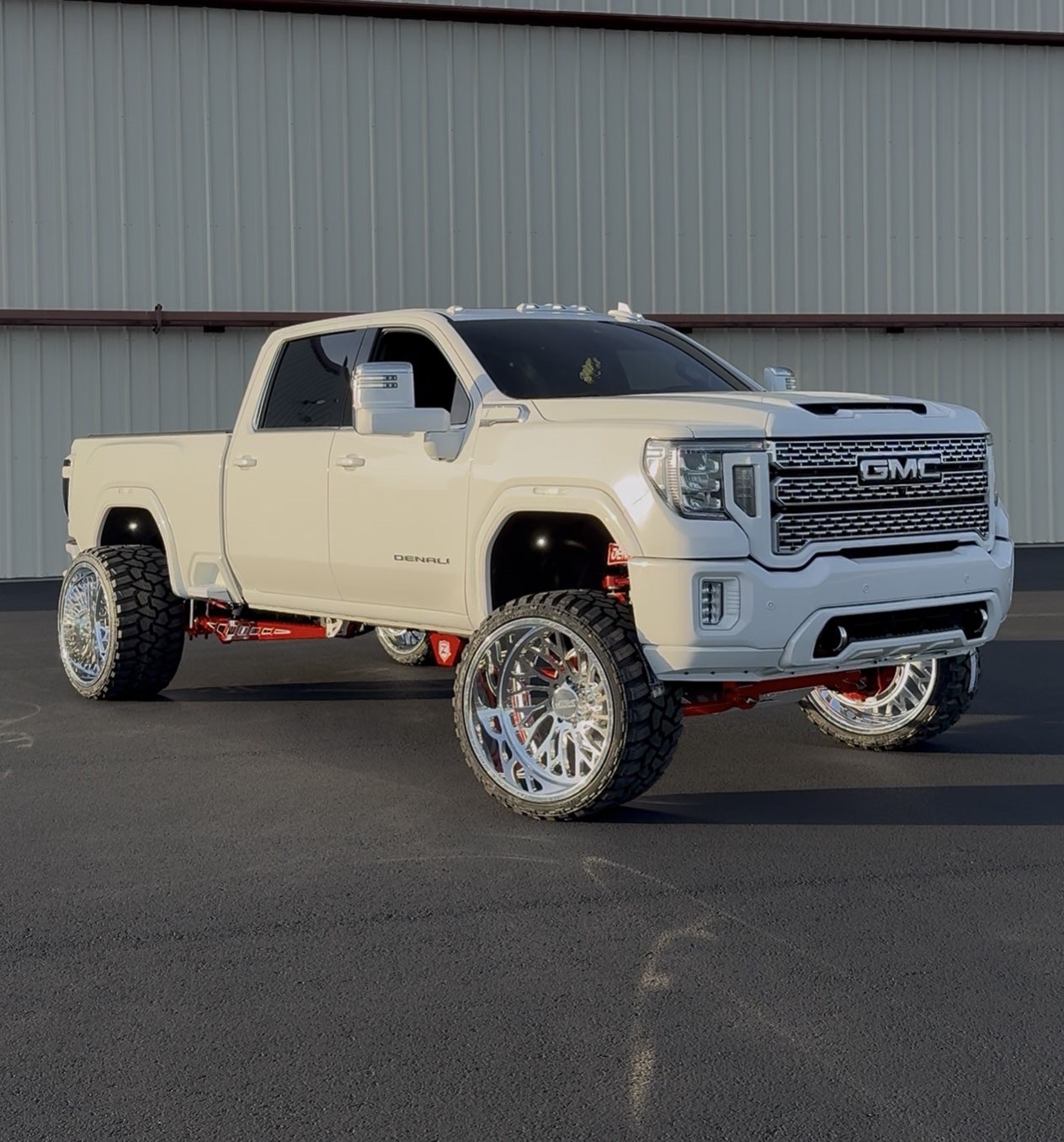 Lifted diesel pickup truck